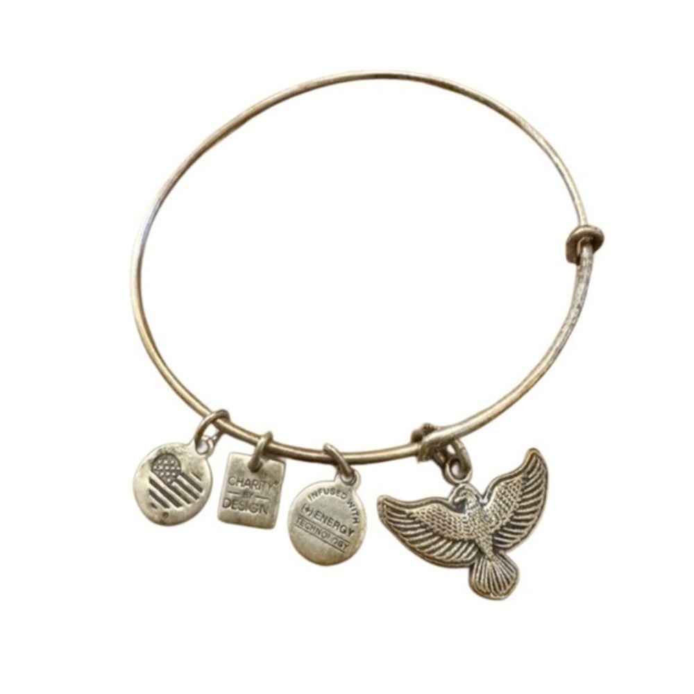 Alex and Ani Silver Charm Bracelet with Bird